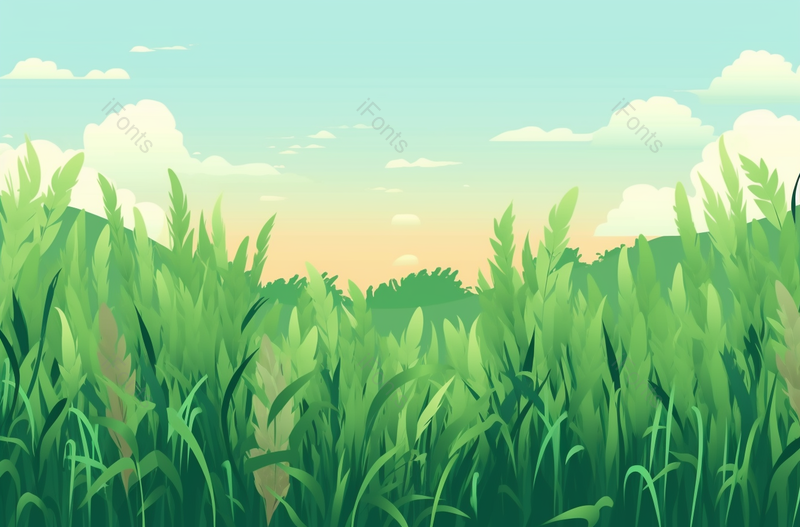 小满节气麦穗生长谷物丰收卡通插画,插画/手绘图,插画/手绘图库,插画/手绘图下载,插画/手绘